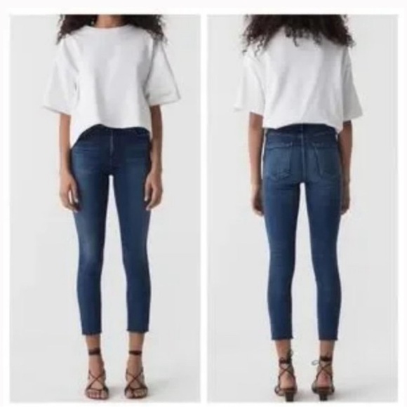 Agolde Denim - Agolde Sophie High Rise Skinny Denim Blue Jeans Size 27
